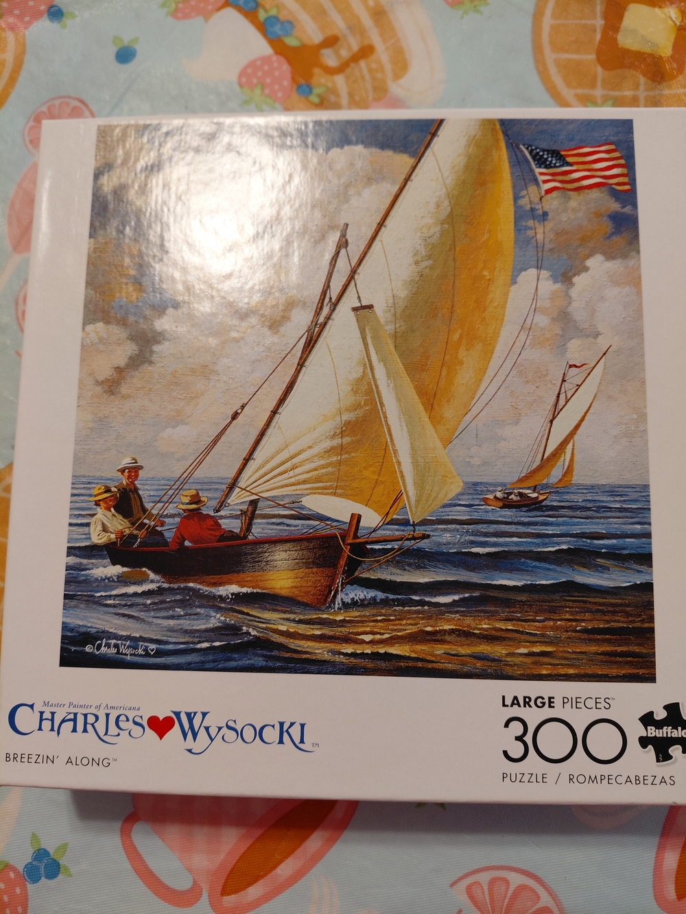 Charles Wysocki Breezin' Along 300-Piece Jigsaw Puzzle - Yellow Sail